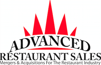 Advanced Restaurant Sales Logo with text on bottom reading Mergers and Acquisitions for the Restaurant Industry